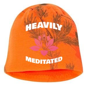 Heavily Meditated For Recovery Narcotics Fan Gift Kati - Camo Knit Beanie