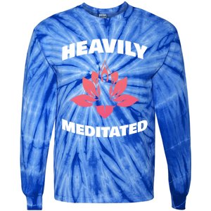 Heavily Meditated For Recovery Narcotics Fan Gift Tie-Dye Long Sleeve Shirt