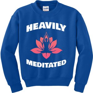 Heavily Meditated For Recovery Narcotics Fan Gift Kids Sweatshirt