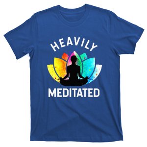 Heavily Meditated Funny Meditation & Yoga Gift T-Shirt