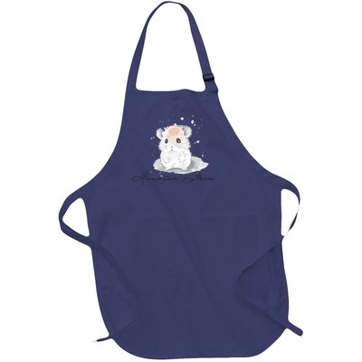 Hamster Mom For Hamster Lovers Great Gift Full-Length Apron With Pockets