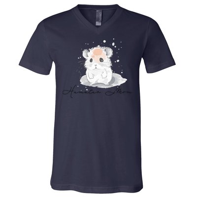 Hamster Mom For Hamster Lovers Great Gift V-Neck T-Shirt