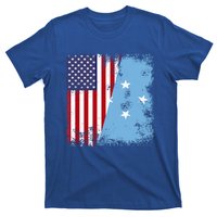 Half Micronesian Flag Vintage Micronesia Usa Gift T-Shirt