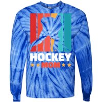 Hockey Mom For Hockey Great Gift Tie-Dye Long Sleeve Shirt