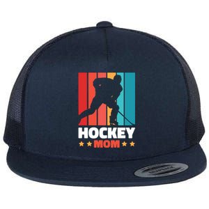 Hockey Mom For Hockey Great Gift Flat Bill Trucker Hat