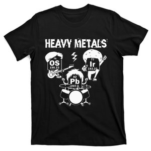 Heavy Metals Funny Chemist Elements Periodic Table Musical T-Shirt