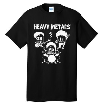 Heavy Metals Funny Chemist Elements Periodic Table Musical Tall T-Shirt