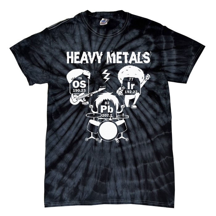 Heavy Metals Funny Chemist Elements Periodic Table Musical Tie-Dye T-Shirt