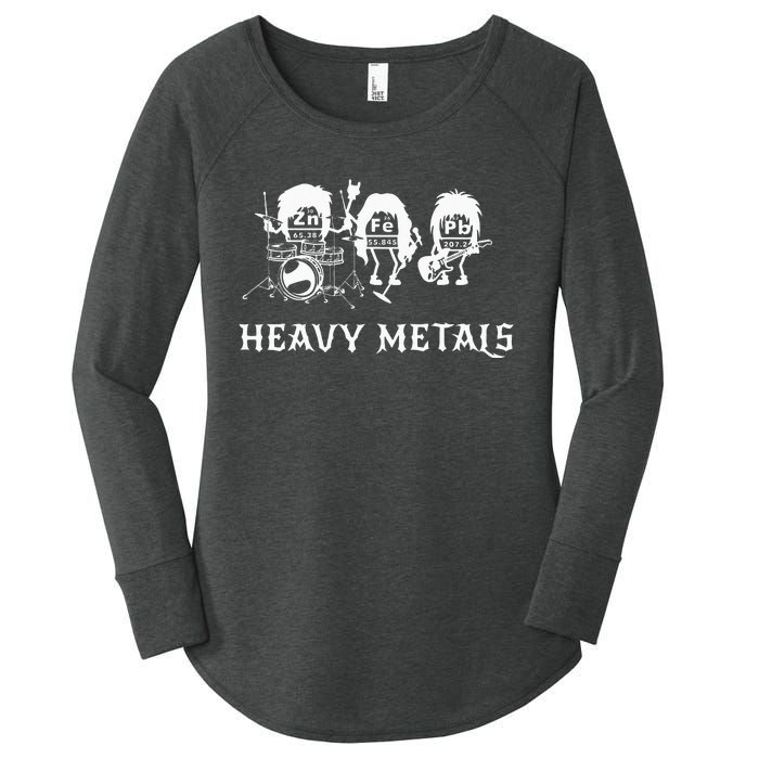 Heavy Metals Funny Chemistry Periodic Table Joke Women's Perfect Tri Tunic Long Sleeve Shirt