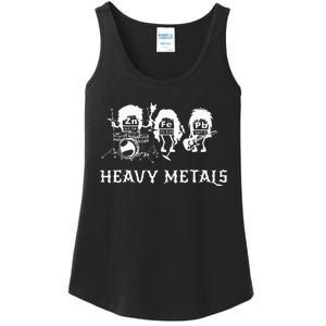 Heavy Metals Funny Chemistry Periodic Table Joke Ladies Essential Tank