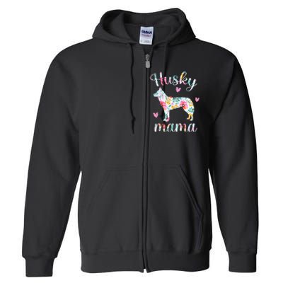 Husky Mom Funny Siberian Husky Mama Dog Full Zip Hoodie