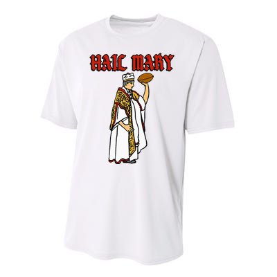 Hail Mary Football Performance Sprint T-Shirt