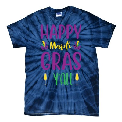 Happy Mardi Gras Ya'll Tie-Dye T-Shirt