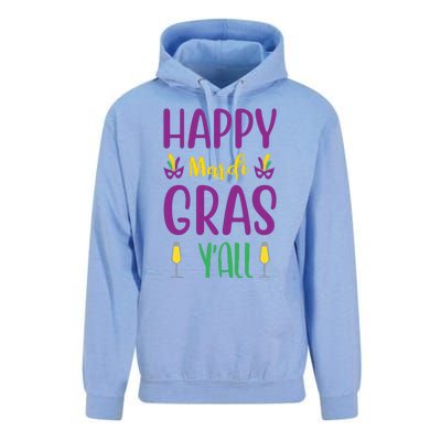 Happy Mardi Gras Ya'll Unisex Surf Hoodie