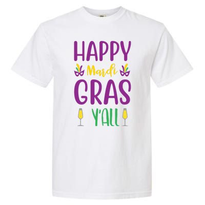 Happy Mardi Gras Ya'll Garment-Dyed Heavyweight T-Shirt