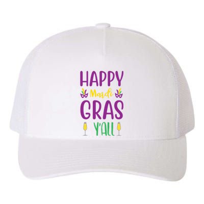 Happy Mardi Gras Ya'll Yupoong Adult 5-Panel Trucker Hat