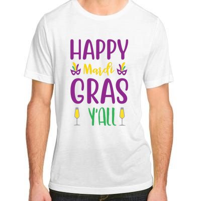 Happy Mardi Gras Ya'll Adult ChromaSoft Performance T-Shirt