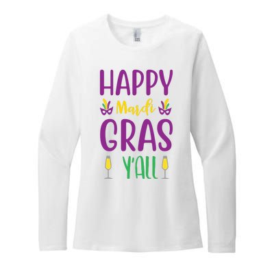 Happy Mardi Gras Ya'll Womens CVC Long Sleeve Shirt