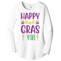 Happy Mardi Gras Ya'll Women's Perfect Tri Tunic Long Sleeve Shirt