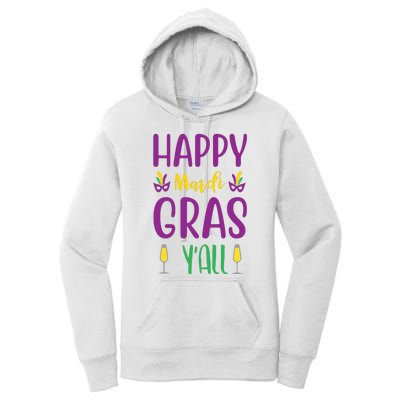 Happy Mardi Gras Ya'll Women's Pullover Hoodie