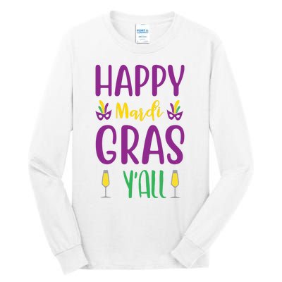 Happy Mardi Gras Ya'll Tall Long Sleeve T-Shirt