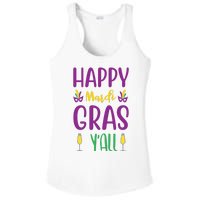 Happy Mardi Gras Ya'll Ladies PosiCharge Competitor Racerback Tank