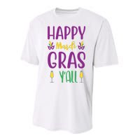 Happy Mardi Gras Ya'll Performance Sprint T-Shirt