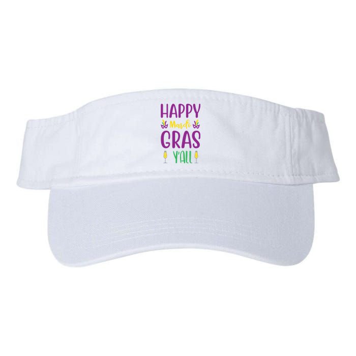 Happy Mardi Gras Ya'll Valucap Bio-Washed Visor