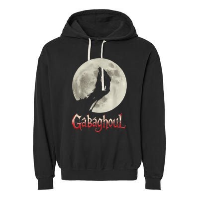 Hand Moon Gabagool Halloween Garment-Dyed Fleece Hoodie