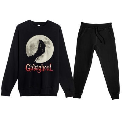 Hand Moon Gabagool Halloween Premium Crewneck Sweatsuit Set