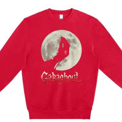 Hand Moon Gabagool Halloween Premium Crewneck Sweatshirt