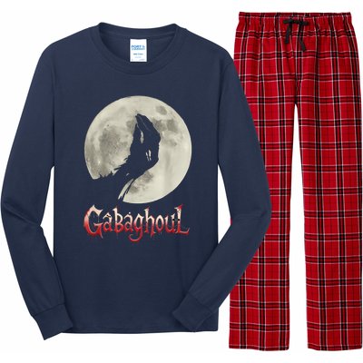 Hand Moon Gabagool Halloween Long Sleeve Pajama Set