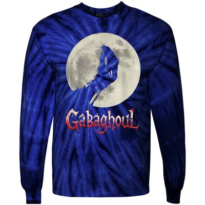 Hand Moon Gabagool Halloween Tie-Dye Long Sleeve Shirt