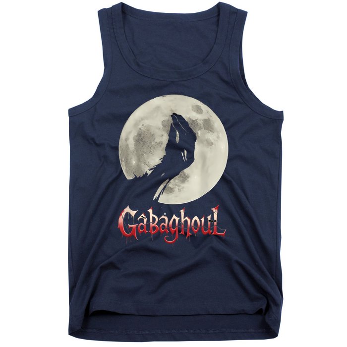 Hand Moon Gabagool Halloween Tank Top