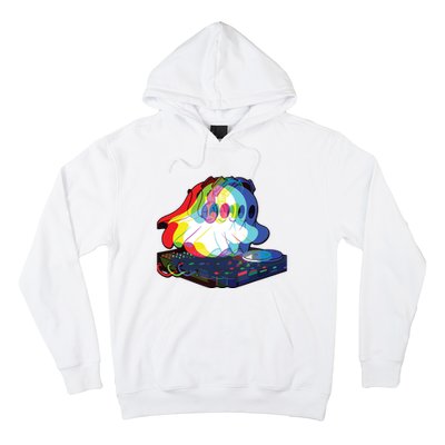 House Music Ghost Halloween Techno Rave Halloween Party Hoodie