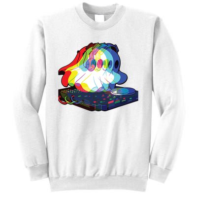 House Music Ghost Halloween Techno Rave Halloween Party Sweatshirt