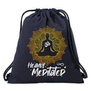 Heavily Meditated Gift Spiritual Yoga Meditation Great Gift Drawstring Bag