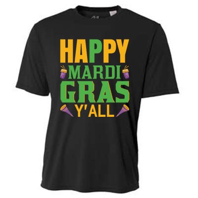 Happy Mardi Gras Ya'll Cooling Performance Crew T-Shirt