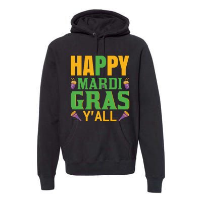 Happy Mardi Gras Ya'll Premium Hoodie