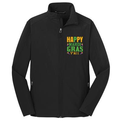 Happy Mardi Gras Ya'll Core Soft Shell Jacket