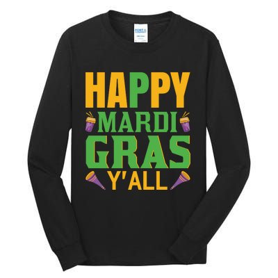 Happy Mardi Gras Ya'll Tall Long Sleeve T-Shirt