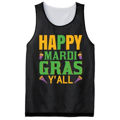 Happy Mardi Gras Ya'll Mesh Reversible Basketball Jersey Tank