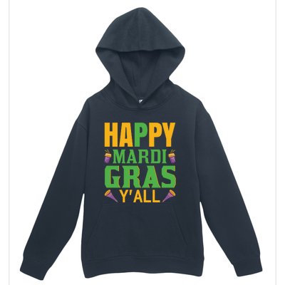 Happy Mardi Gras Ya'll Urban Pullover Hoodie