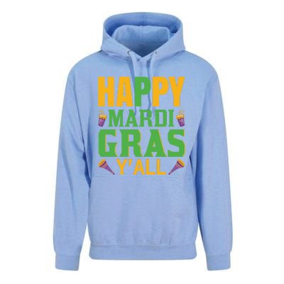 Happy Mardi Gras Ya'll Unisex Surf Hoodie