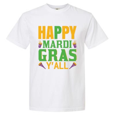 Happy Mardi Gras Ya'll Garment-Dyed Heavyweight T-Shirt