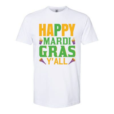 Happy Mardi Gras Ya'll Softstyle CVC T-Shirt