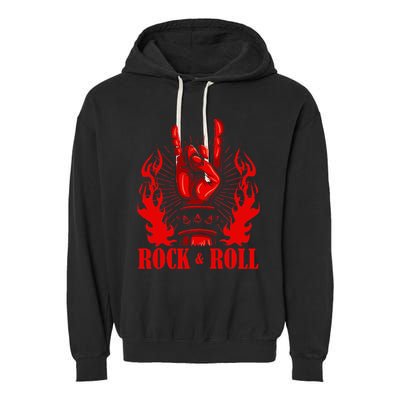 Heavy Metal Guitar Death Metal Rock N Roll Music Garment-Dyed Fleece Hoodie
