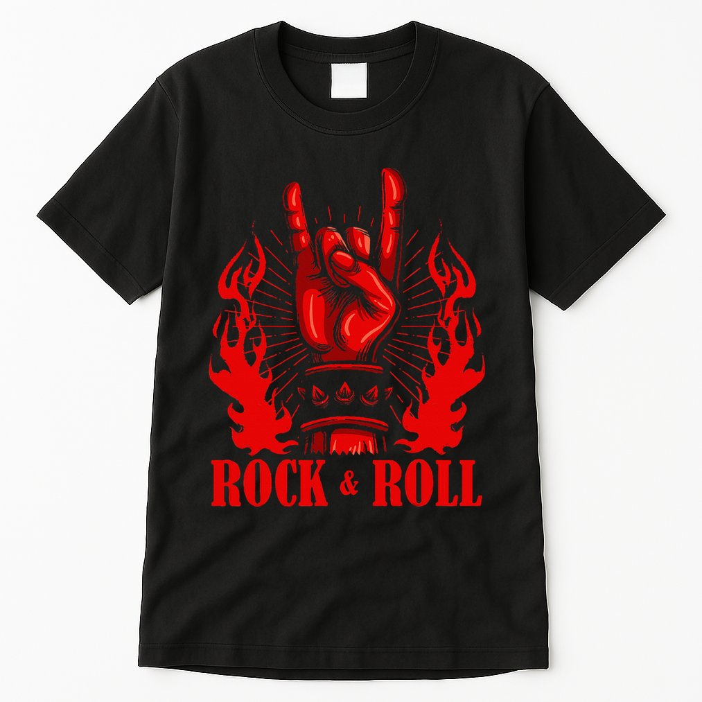 Heavy Metal Guitar Death Metal Rock N Roll Music Tall T-Shirt