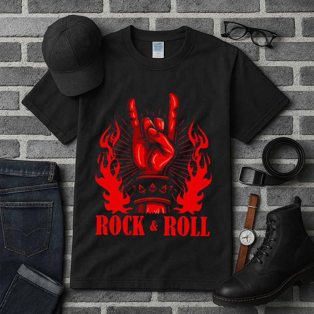 Heavy Metal Guitar Death Metal Rock N Roll Music Tall T-Shirt