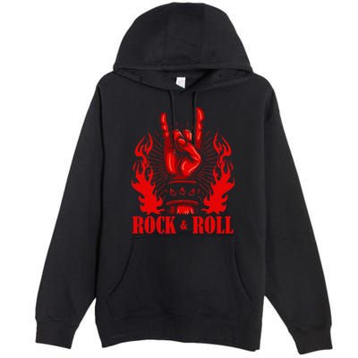 Heavy Metal Guitar Death Metal Rock N Roll Music Premium Pullover Hoodie